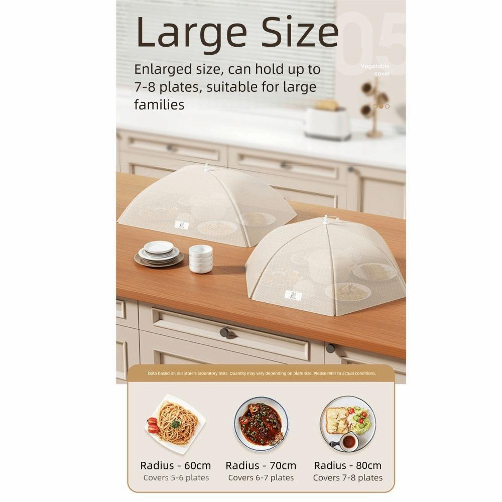 Breathable Mesh Dish Cover Washable Anti-fly Umbrella Tent Foldable Food Cover  Outdoor