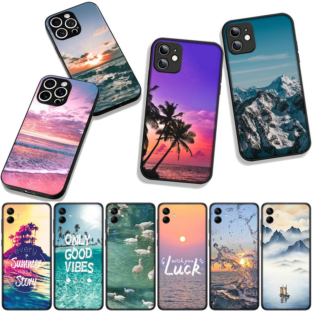 Cover for Xiaomi Redmi Note 14 12 13 ProPlus A4 A3 Pro Plus 12C 13C 14C 5G Phone Case Beach Mountain Sea Travel Sand