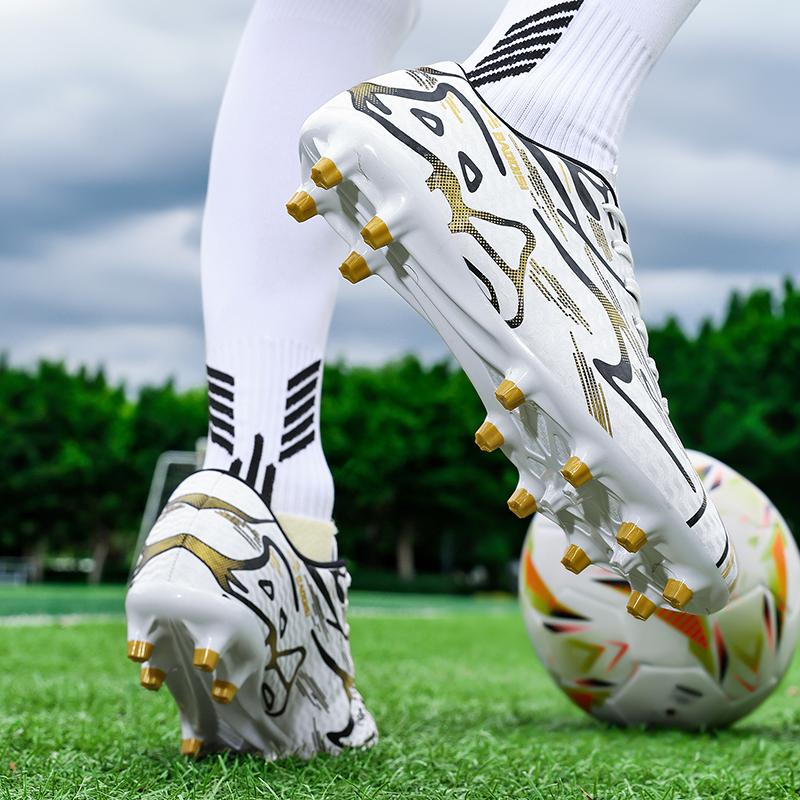 Męskie Buty Piłkarskie Sportowe Treningowe Buty Piłkarskie - Miękkie Ultralekkie Oddychające Profesjonalne Trampki z Kolcami na Trawę Unisex
