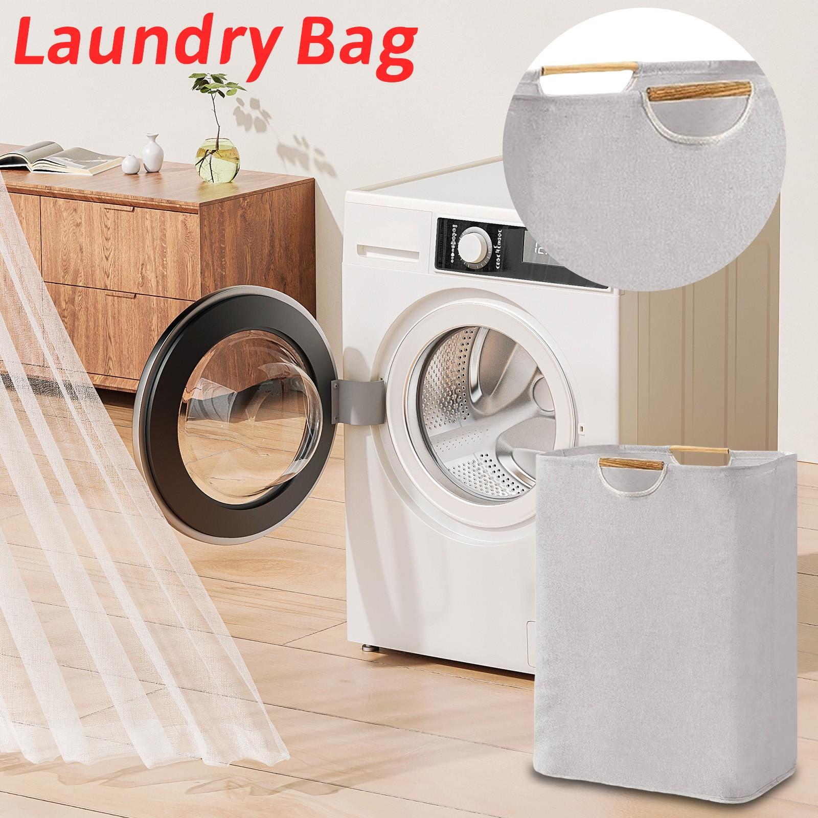 

Великий кошик для білизни, 80 л кошик для білизни з ручками, водонепроникний кошик для одягу, що стоїть окремо, для пральні, гуртожитку, рушників, іграшок, One Size