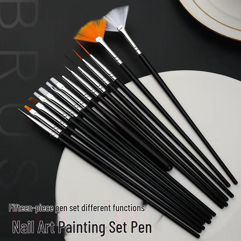 20-Piece Nail Art Brush & Rhinestone Dotting Pen Set