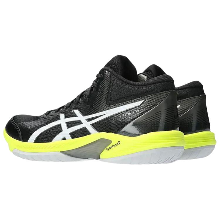 Asics Beyond FF Versatile Comfortable Shock Absorbing Breathable Support High-Top Badminton Shoes Men Shoes Black Yellow 1071A095-001