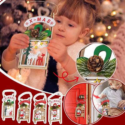 Christmas Hanging Wooden Ornaments Hollow Wood Openwork Pendant Wooden Rustic Christmas Tree Decorations For Holiday Decor