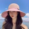 Fashion Letter Embroidered Fisherman Hat With Wide Brim For Summer Sun Protection