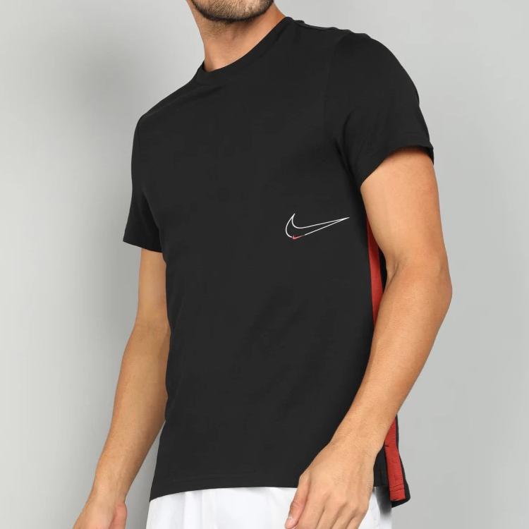 Nike Dri-FIT Logo Training Sports Short-Sleeve Tee Men Tops Black DM6669-010