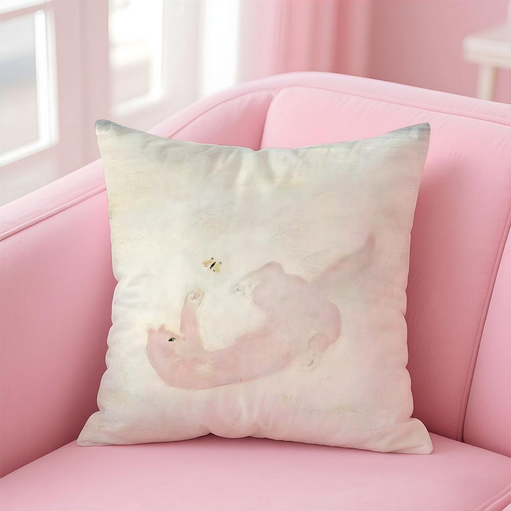 elegant shape ART SSanyu Cushion Cover Pillow Case Soft Skin Friendly Fabric Comfort  Concealed Zipper