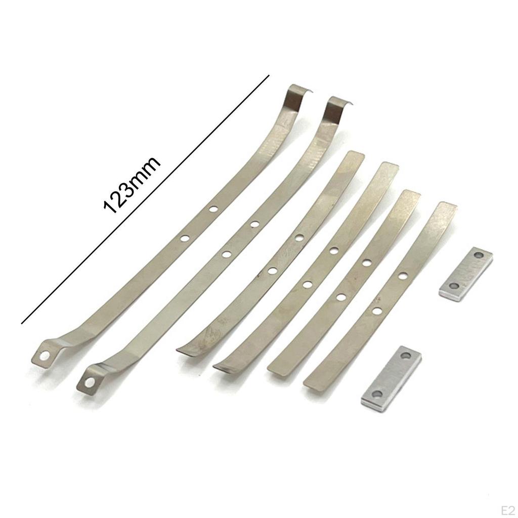 8x 1:12 Steel Leaf Springs Set RC Car Upgrade Parts Spare Sturdy Suspension Bar Kits for LC79