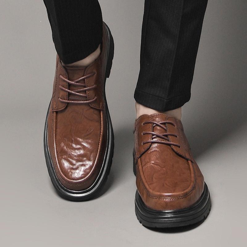 Fashion Outdoor Male Walking Flats Men Leather Casual Oxfords Shoes All-match Classic Men Shoes Wedding Handmade Men's Dress Footwear