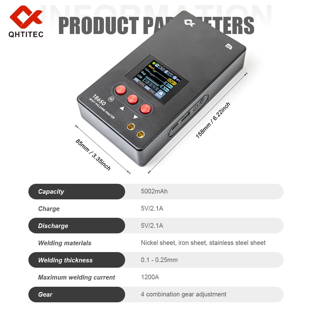 JCD Portable Handheld Intelligent Color Screen Spot Welding DIY Mini Welding Machine Reparir Tool for 18650 Battery