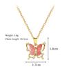 Butterfly Shape Pendant Necklace for Women 2025 New Fashion Stainless Steel Jewelry Wedding Party Accessories