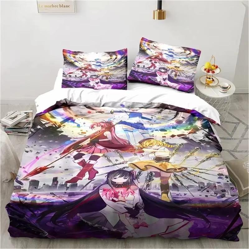Comforter 3D Printed Puella Magi Madoka Magica Bedding Sets Exquisite Bed Supplies Set Bed Comforter Set Luxury Birthday Gift
