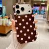 Applicable iPhone16 mobile phone case retro IMD polka dot color anti-drop protective case 17Pro all-inclusive case 15plus