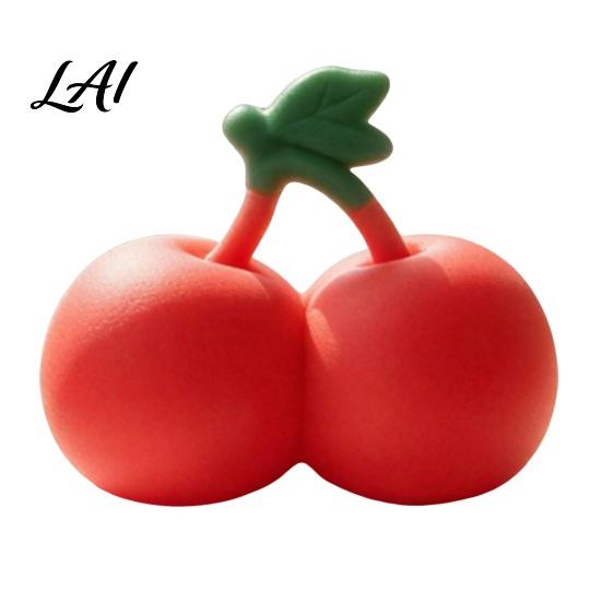 Realistic Food Toy Cherry Stress Relief Toy Giant Squeeze Fidget Fake Fruit Soft Stretchy Simulation Sensory for Anxiety