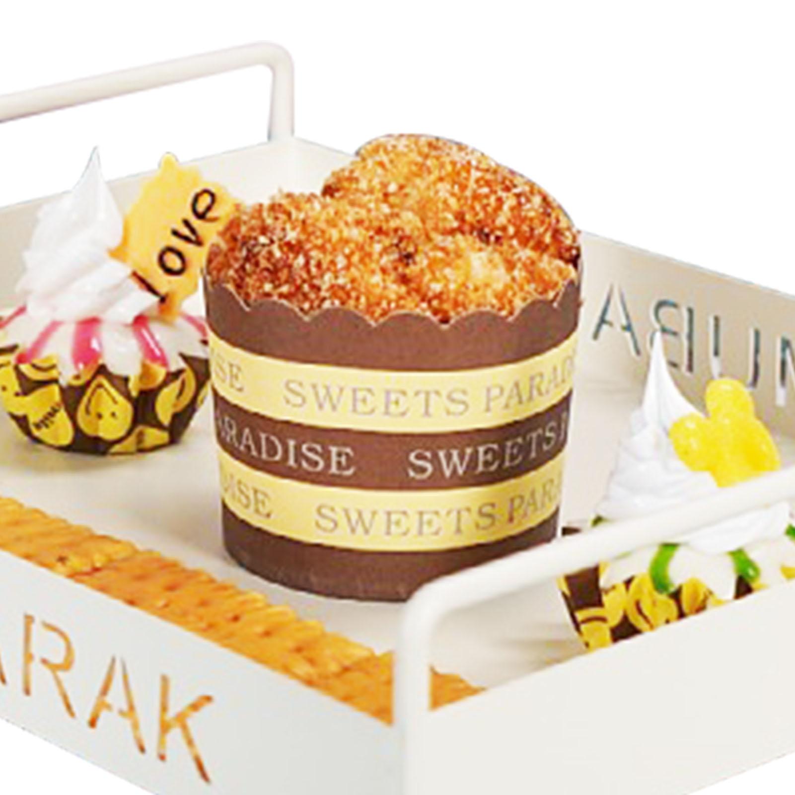 Белый поднос для сервировки в винтажном стиле с двойной ручкой — фото 8