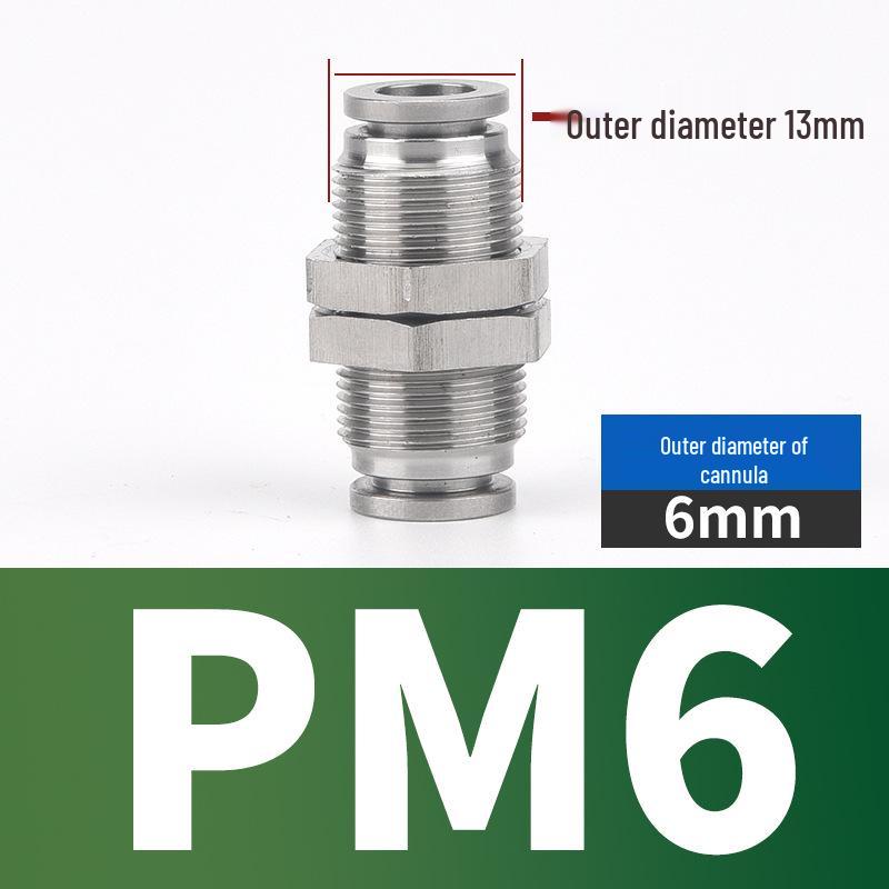 304 Stainless Steel Pneumatic Quick Connectors: High-Pressure Resistant Straight Reducer and Quick Connect Tee