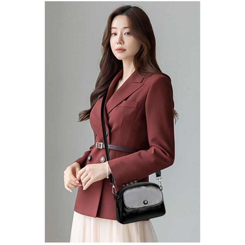New Women's Shoulder Bag, High-quality UP Leather Crossbody Bag, Simple Shoulder Bag, Casual Handbag Suitable for Daily Use and Shopping