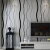 Wall Cover Room Sofa Gray Black Stripes Wall Paper 3D Design Modern Home Decor Tv Background Geometric Striped Wall Cover Roll