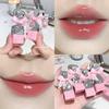 GEGE BEAR Süßes Spiegel-Lippenstift-Set, Transparent, Wässriger Lipgloss, Langanhaltender Lippen-Glanz, Seidiges, Zartes Make-up & Weihnachten, Festliche Geschenke