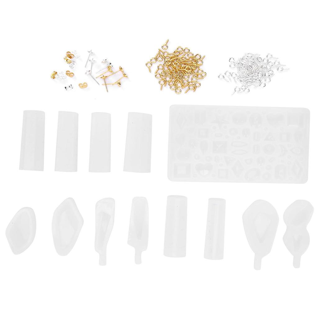 Professional DIY Jewelry Silicone Mold Earring Pendant Making Mold Eye Screw Accessory Set