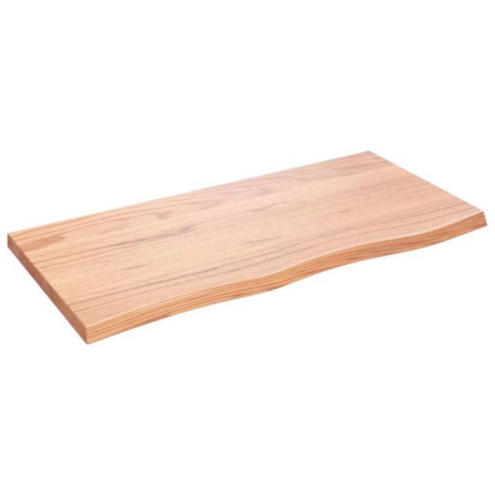 VidaXL Table Top Light Brown 100x50x4 Cm Treated Oak Wood 3156366