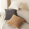 Corduroy Pillowcover Solid Color Thick Square Corn Grain Texture Cushion Covers Household Sofa Ornamental Throw Pillow Case 45*45Cm