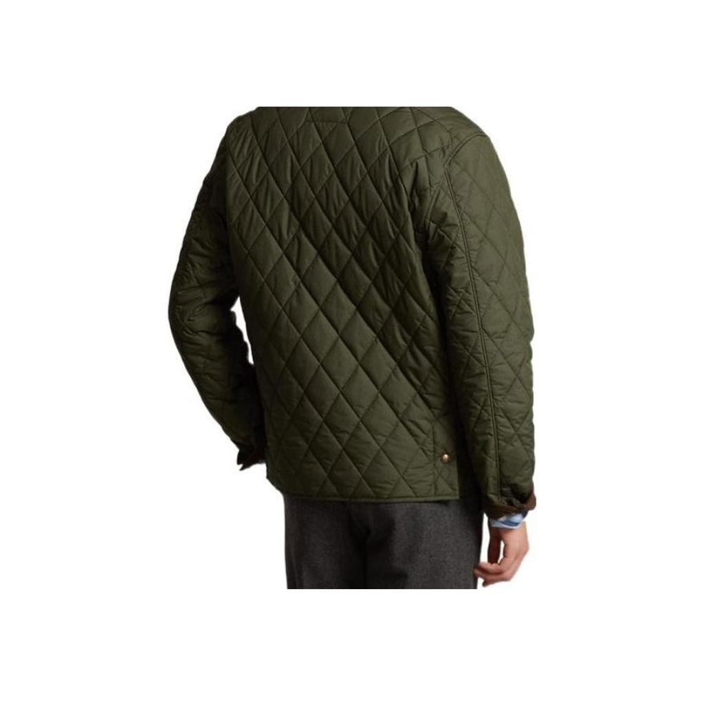 Polo Ralph Lauren Color Block Quilted Single Breasted Jacket Men Jackets Green MNPOOTW16020663-301
