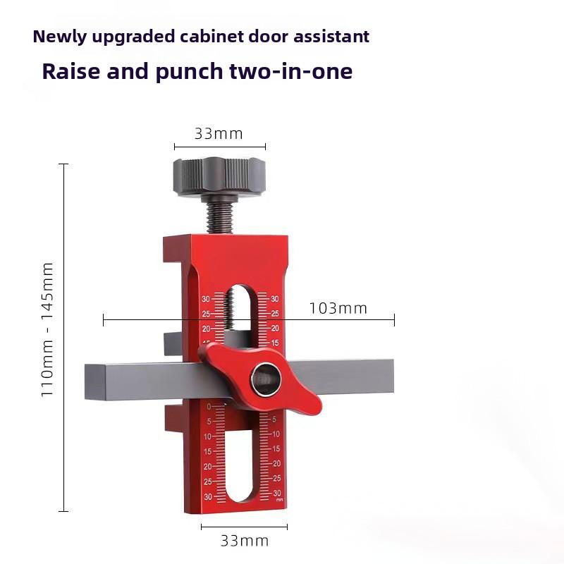 Aliaj de Aluminiu Multifuncțional Instalare Ușă Dulap Auxiliar Instalare Panou Ușă Instrument de Deschidere cu Arc
