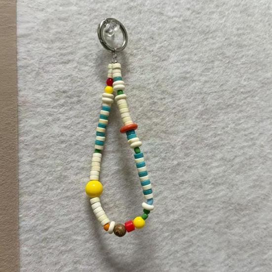 Handy-Kette Handgemacht Retro-Perlen Farbkombination Dickes Lanyard Anti-Verlust Sicherer Handy-Riemen Handy-Zubehör
