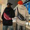 Letter Crossbody Bag Men's Chest Bag Sports Waist Bag Women's Mobile Phone Shoulder Bag