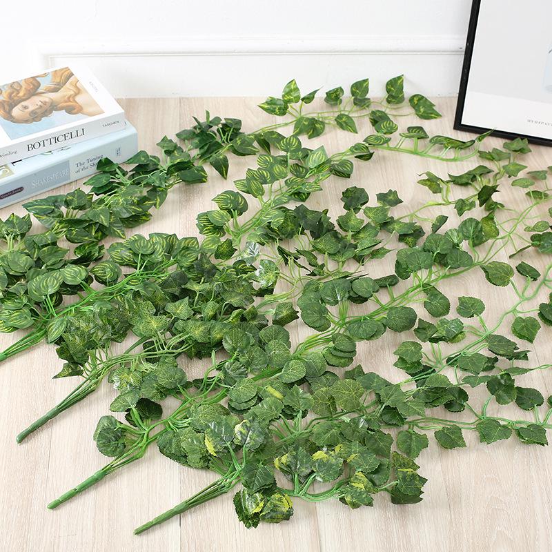Artificial Pothos Vine Wall Hanging - Green Indoor Decoration for Living Rooms