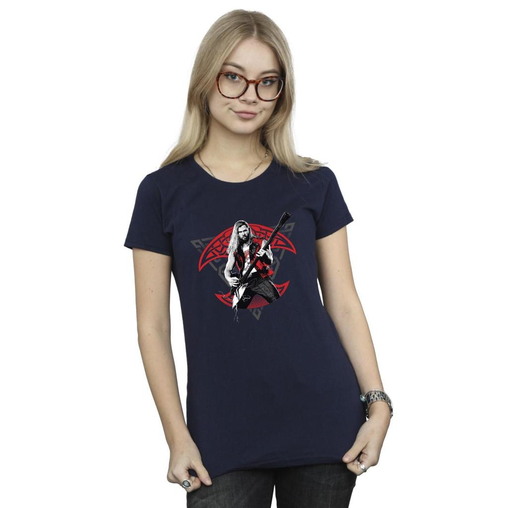 Marvel Womens/Ladies Thor Love And Thunder Solo Guitar Cotton T-Shirt
