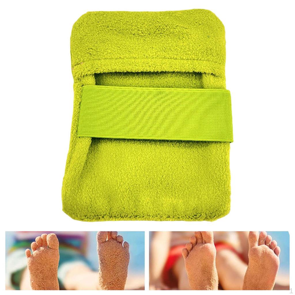 Beach Sand Removal Bag Wipe Cleaner for Adults Kids Reusable Portable Off Surf