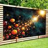 2D Plane, 1 Piece - "Cosmic Dance": A Magical Journey Through Starry Vortex, Party Props Background Fabric