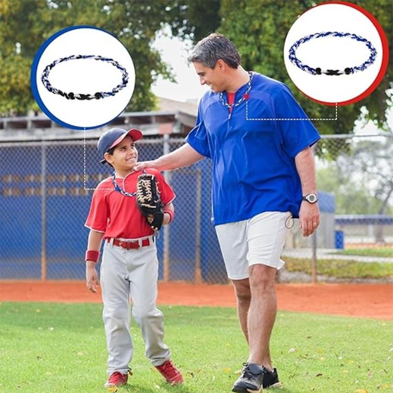 Braided Necklace Adjustable Sports Necklace Unique Charm Necklace Fashion Neck Jewelry Fabric Necklace for Man and Boys