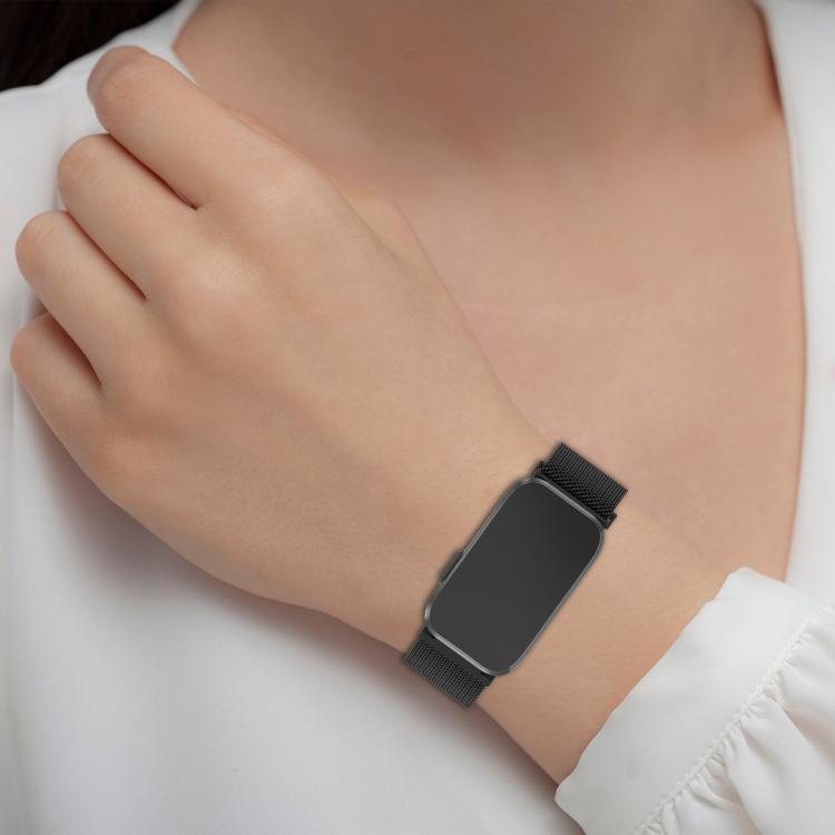 Mailänder Magnetisches Edelstahl-Uhrenarmband für Garmin CIRQA Smart Band Ersatz-Metallarmband