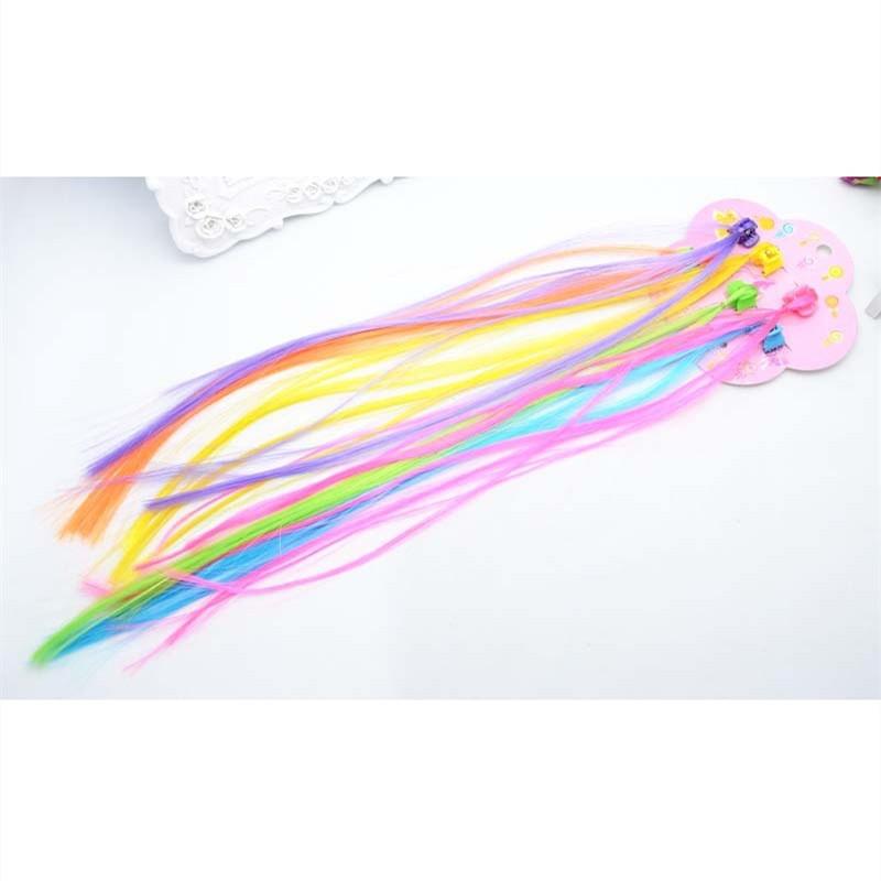 Peruci colorate pentru fete Coadă de cal Ornament pentru păr Prințesă Agrafe pentru gheare de păr Twist Braid Crăciun pentru copii Accesorii pentru păr pentru fete