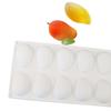 6-Cavity Football Silicone Mold - Multi-Use for Mango Jelly Mousse Cake Ice Cream Chocolate Fondant Baking