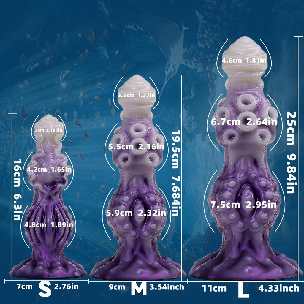 Fantasy alien anal insertion Dildo Monster shaped knot dildo big suction But Pluk cup female couple sex toy adult supplies