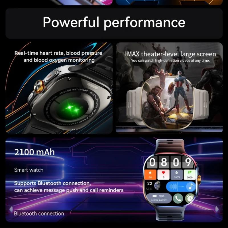 Nowy Smartwatch M99 Wersja Komórkowa 5G 2,4-calowy Amoled Większy Ekran Zegarek Smart Android z Obrotową Kamerą Gniazdo Karty SIM WIFI