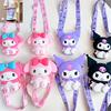 Q Uncle Autentica Borsa a Tracolla in Silicone 3D Jelly Kuromi Sanrio Piccola Dimensioni Carina e Adorabile Viola