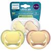 Baby Pacifier - Philips Avent - Ultra Air Colors of Nature SCF087/07 - Orthodontic Silicone 0-6 Months - Pack of 2