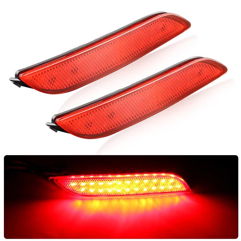 

2Pcs LED Bumper Reflector Lights Turn Signal Light Smoke/Red Lens for 2018-Up Toyota Camry OEM#TO1185110 Accessories