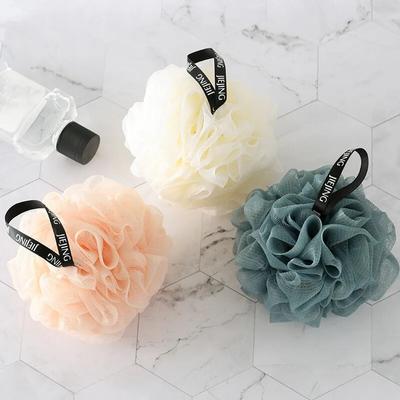 Mesh Bath Cleaning Brush Shower Puffs Soft Sponge Balls Body Cleaner Exfoliating Scrubbers Bath Flower Bathing Accessories