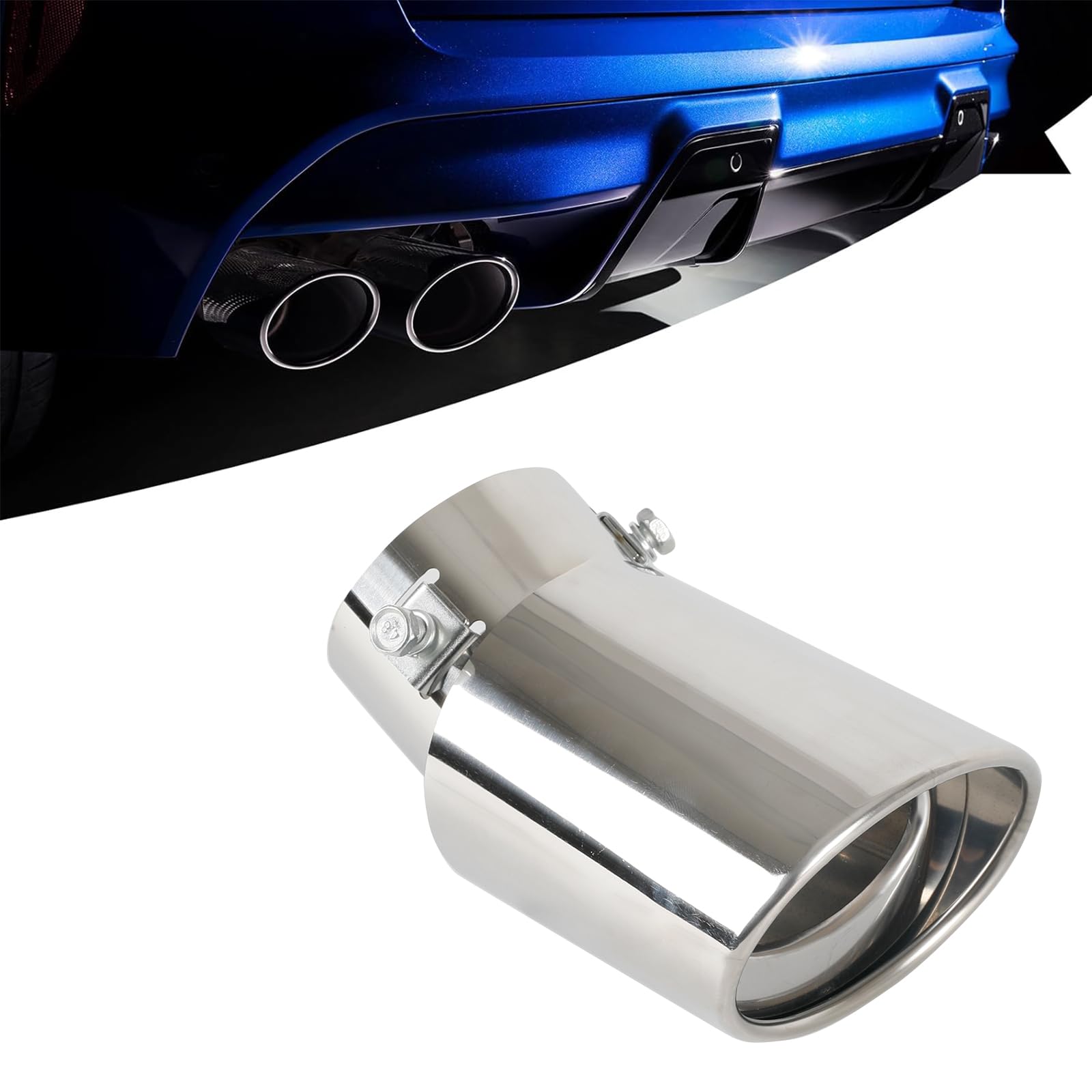 

Глушитель Патрубок Хвостовой Патрубок Выхлопной трубы Внутренний диаметр 2,5 дюйма (63 мм) / Внутренний 2.1