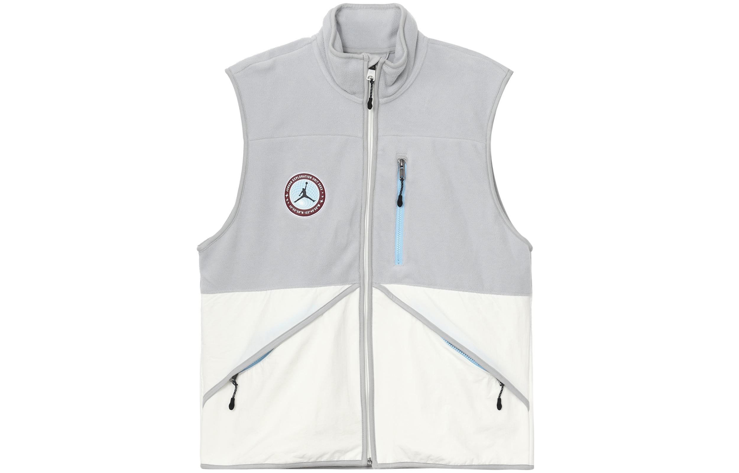 Jordan Vests Men s Light Blue Stand Collar Moderate Other FB1907-133 L
