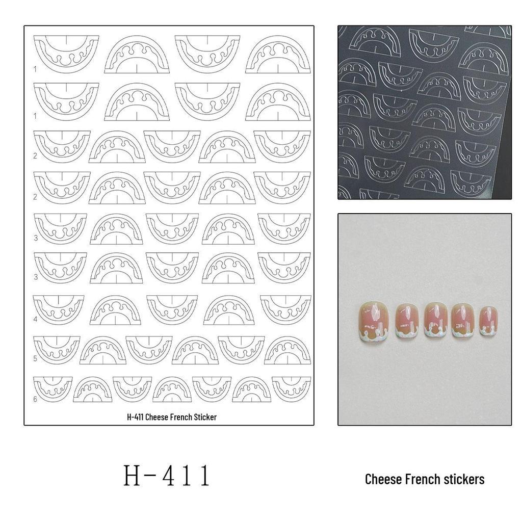 Butterfly & Stars Nail Art Stickers with Gradient & Chrome Effects