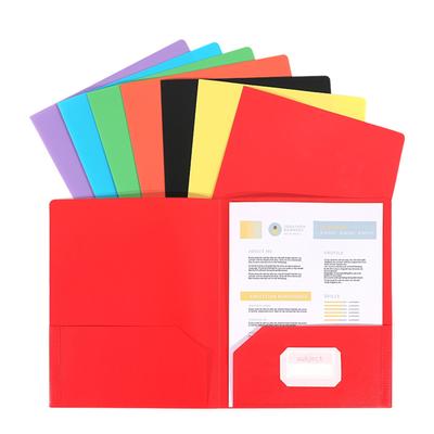 Folders with Two Pockets 1/6Pcs 2 Pocket Folder Letter Size File Folders with Pocket 11.42x9.33Inch for School Office