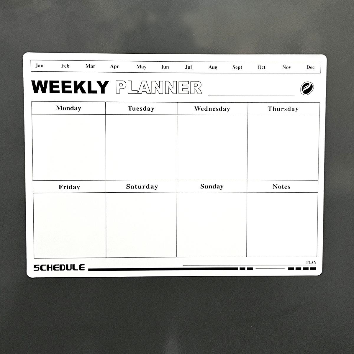 

Magnetic Whiteboard for Writing Messages, Planning, And Displaying Sticky Notes, Designed to Be Erasable And Decorative