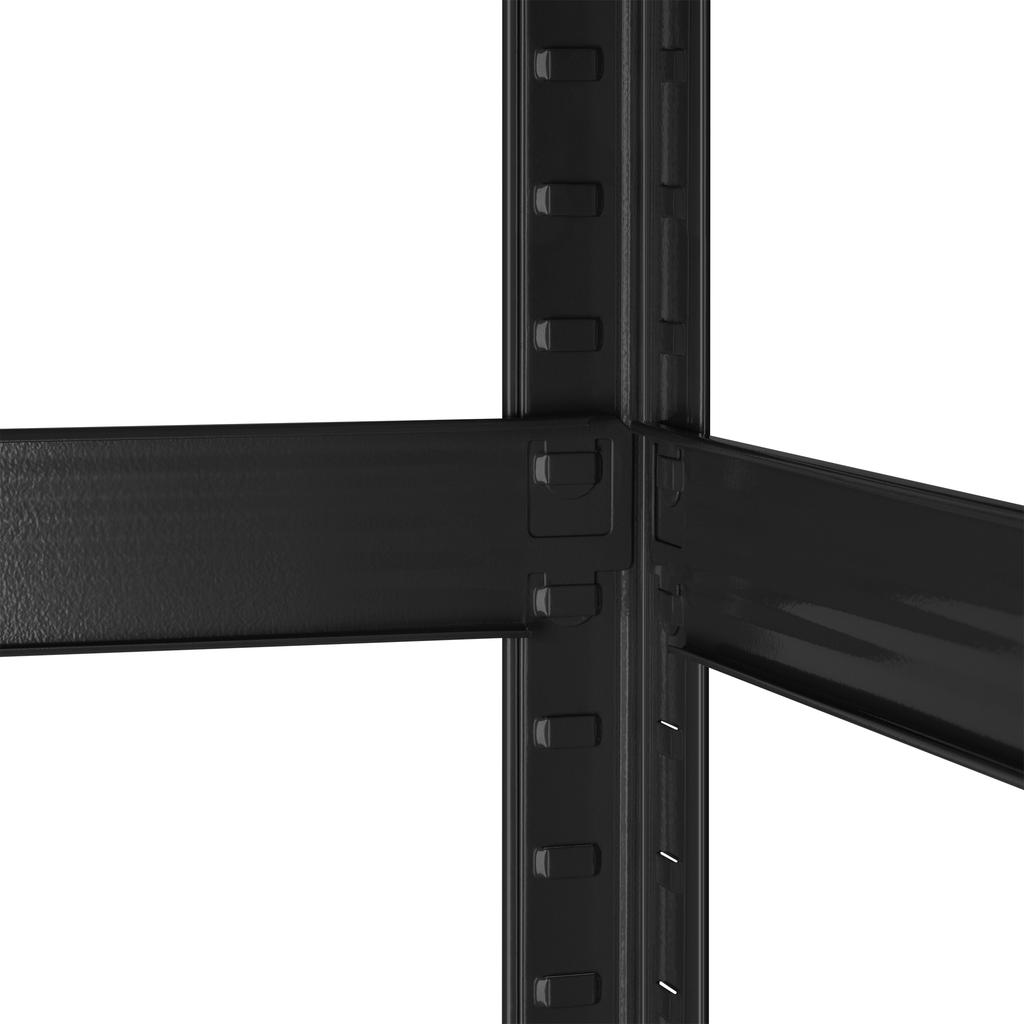 Rebel 2-in-1 metal storage rack, 5 shelves, garage, 180x90x40cm, 750kg