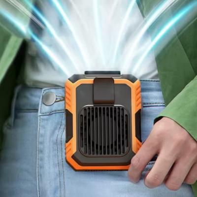 Portable USB Charging Waist-Mounted Fan Small Outdoor Hanging Neck Fan for Construction Sites Outdoor Camping Fan